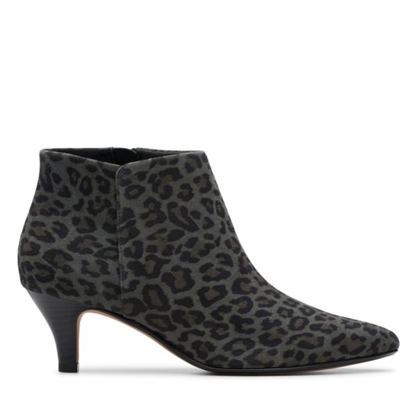 Clarks Womens Linvale Sea Ankle Boots Leopard | CA-187435